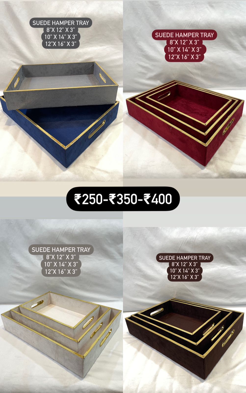 Suede Hamper Tray