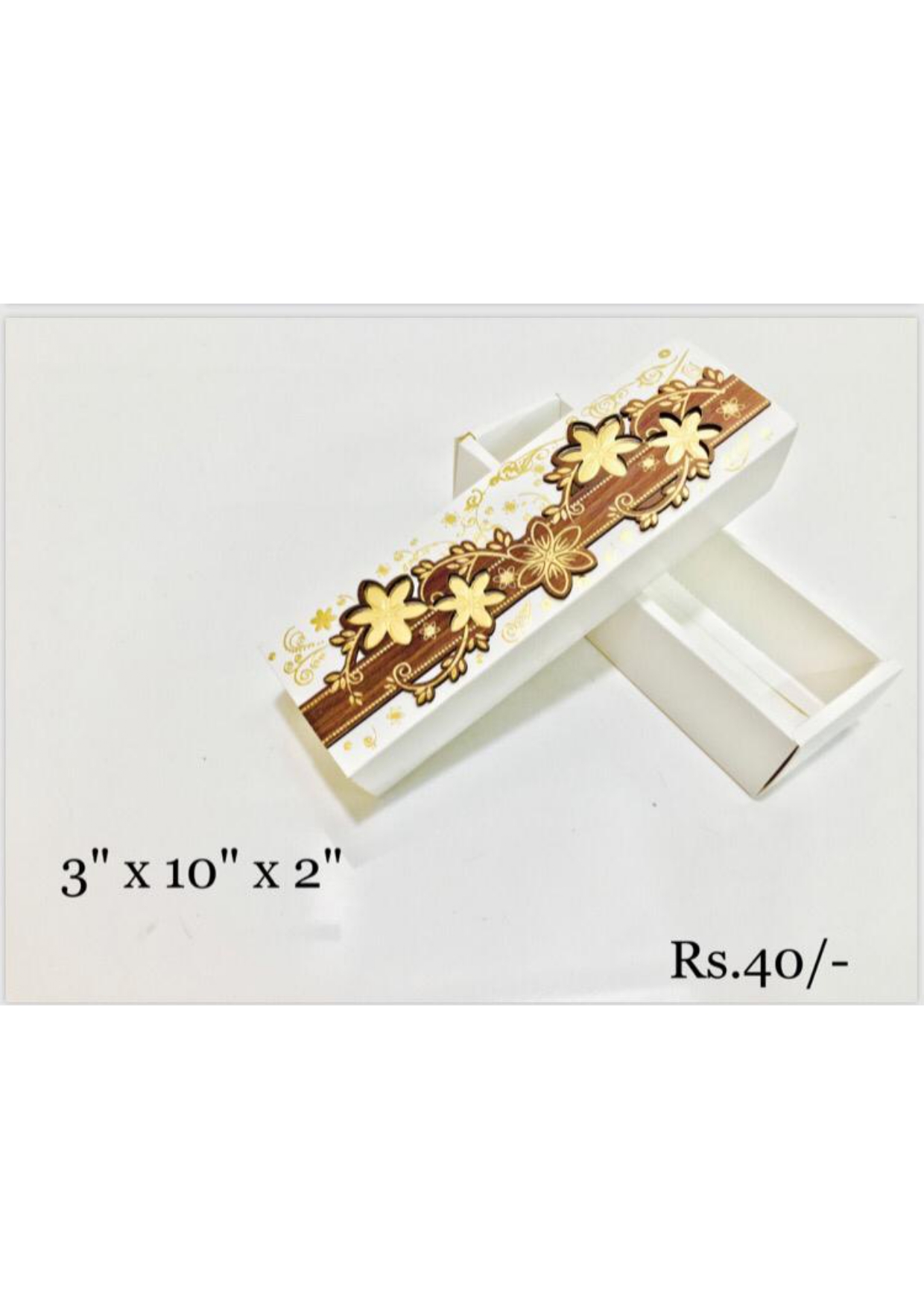 Floral Printed Rectangular Gift Box