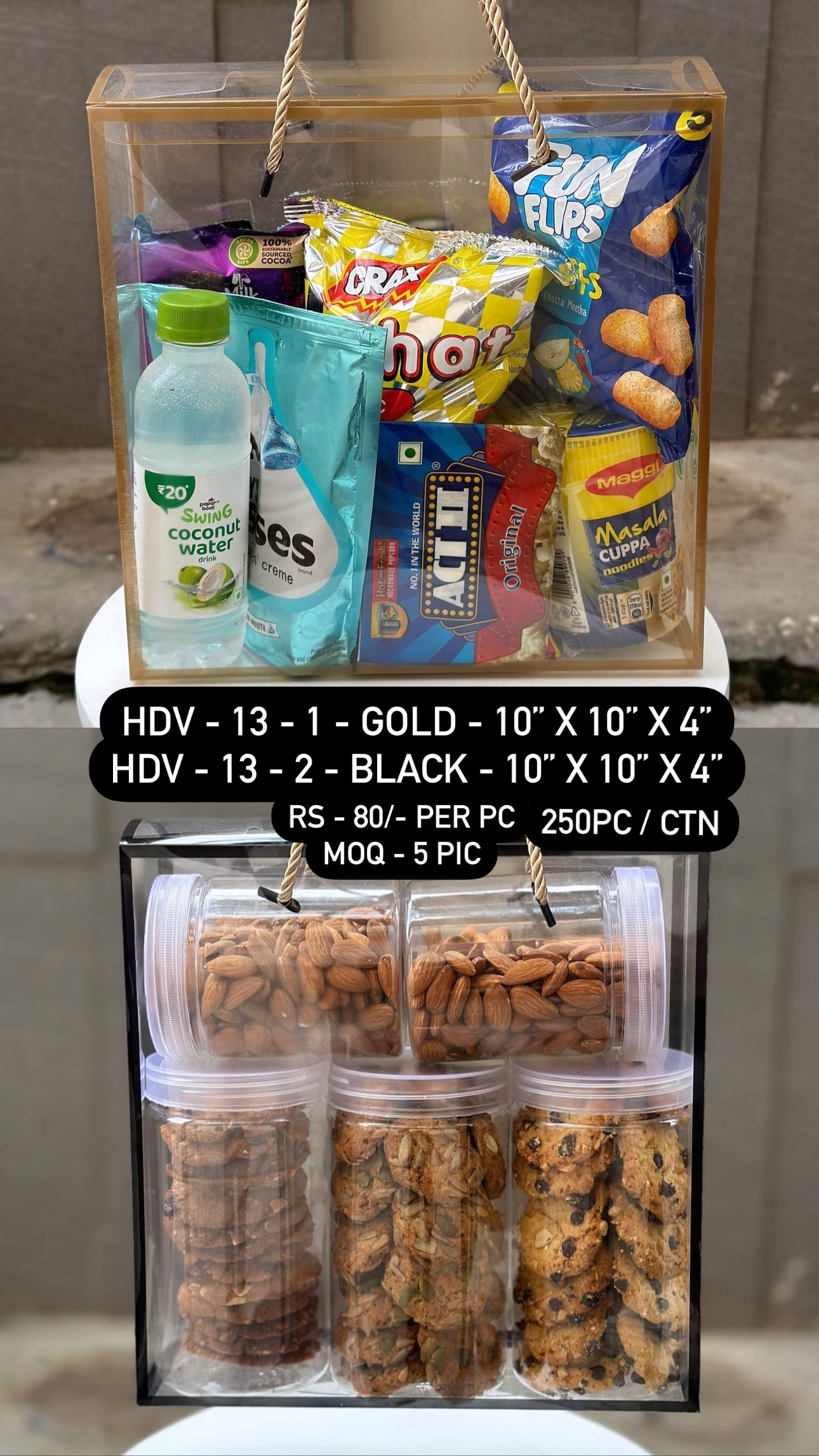 Transparent Gift Hamper Box
