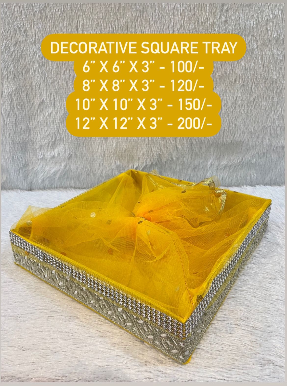 Decorative Square Tray