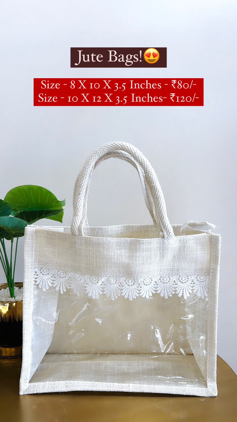 Transparent Jute Bag