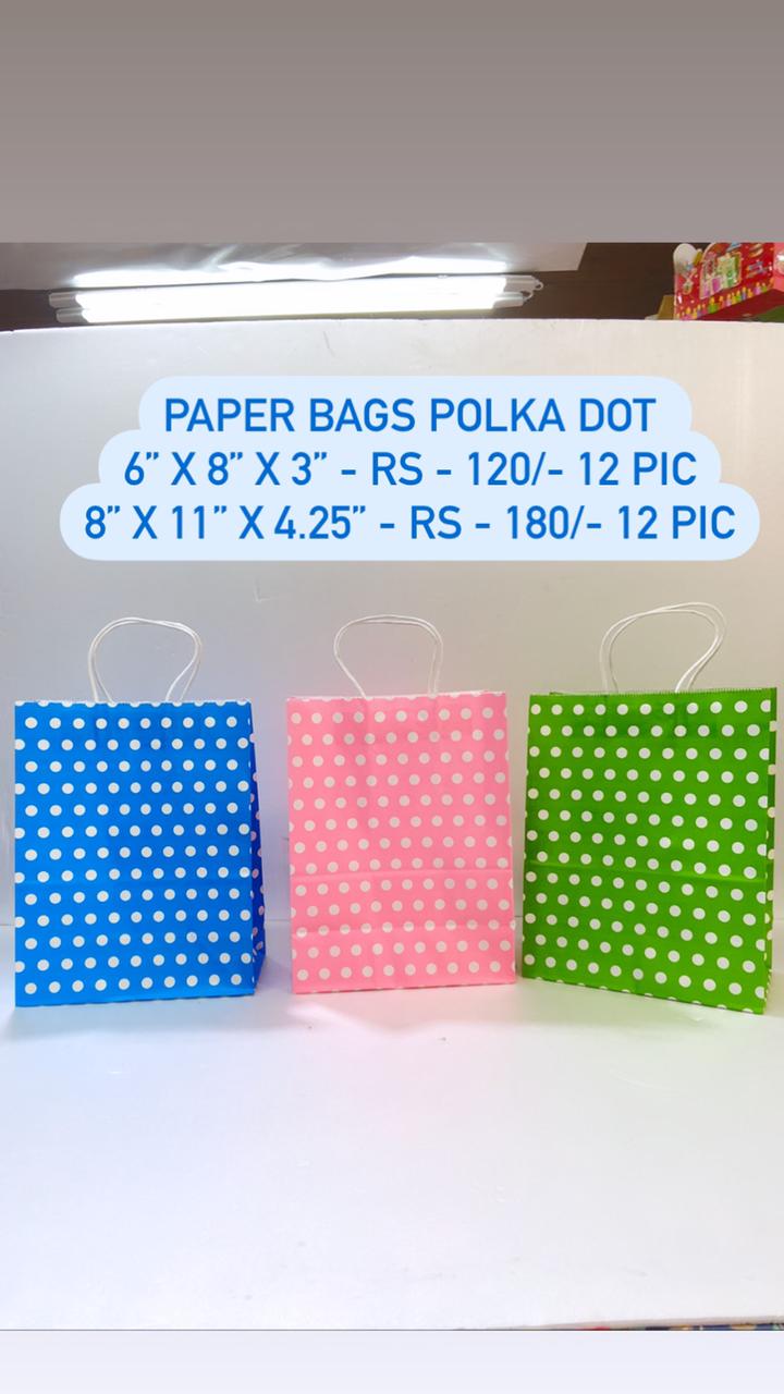 Polka Dot Paper Bags