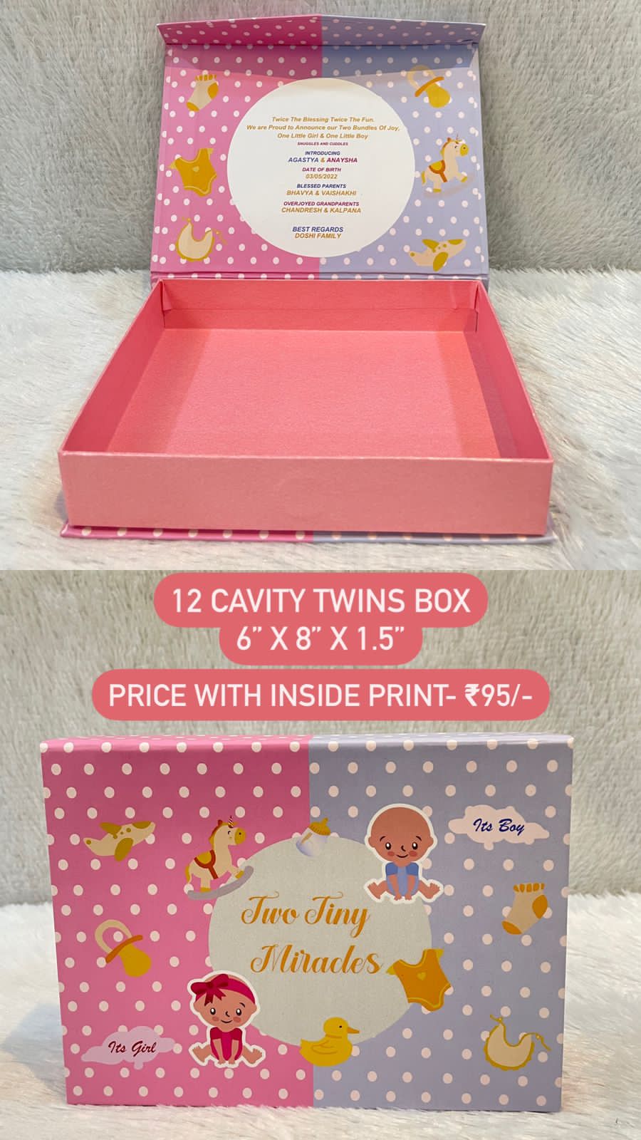 12 Cavity Twins Box