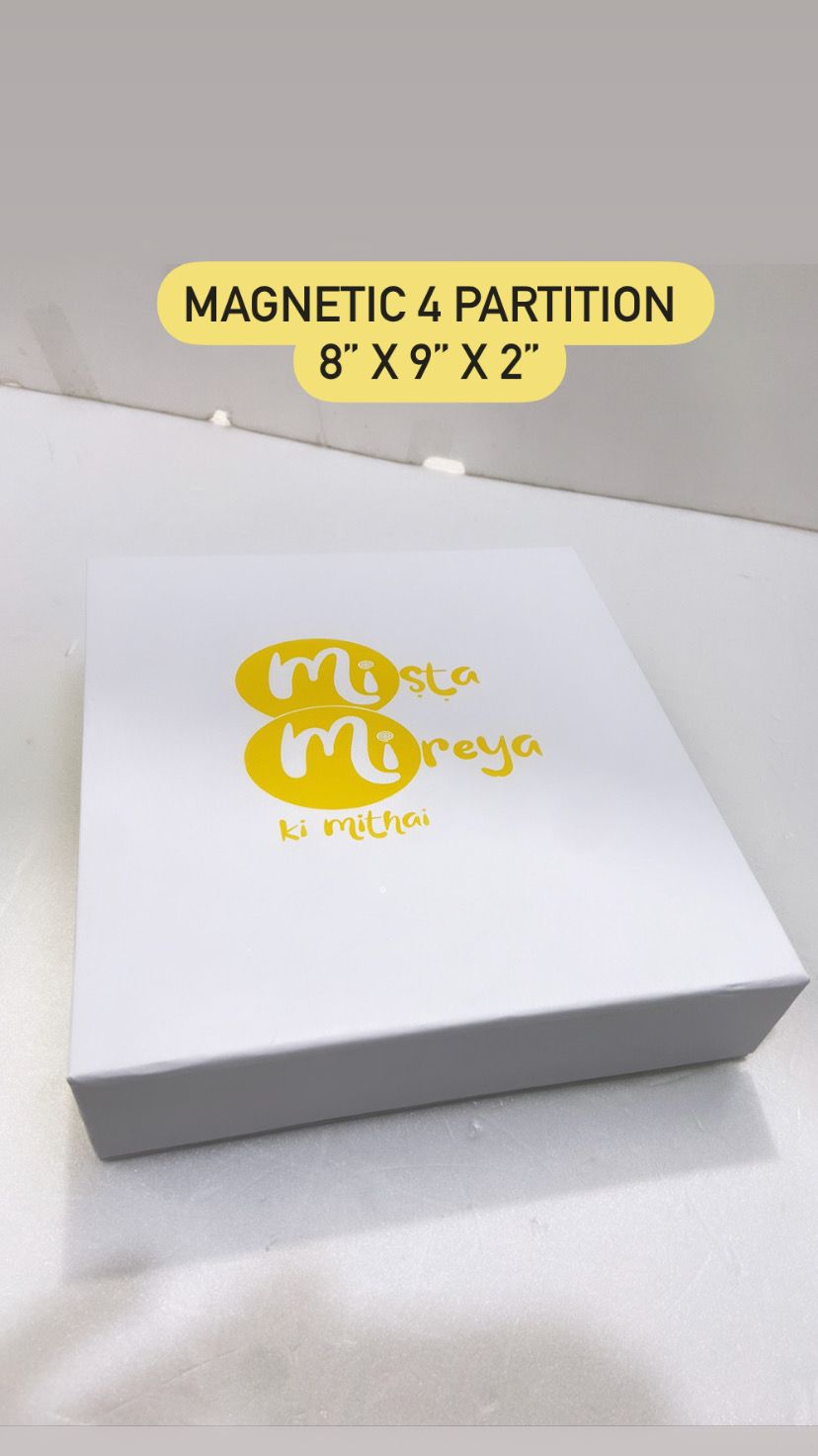 Magnetic 4-Partition Box