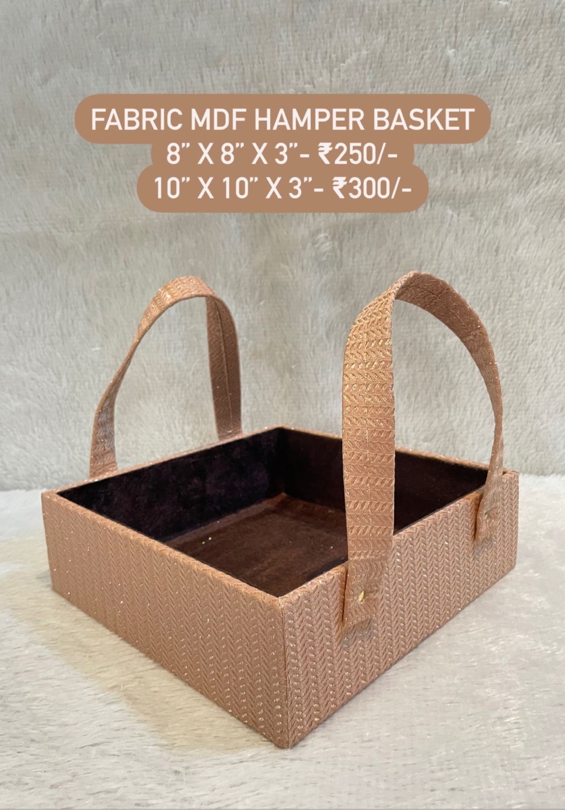 Fabric MDF Hamper Basket