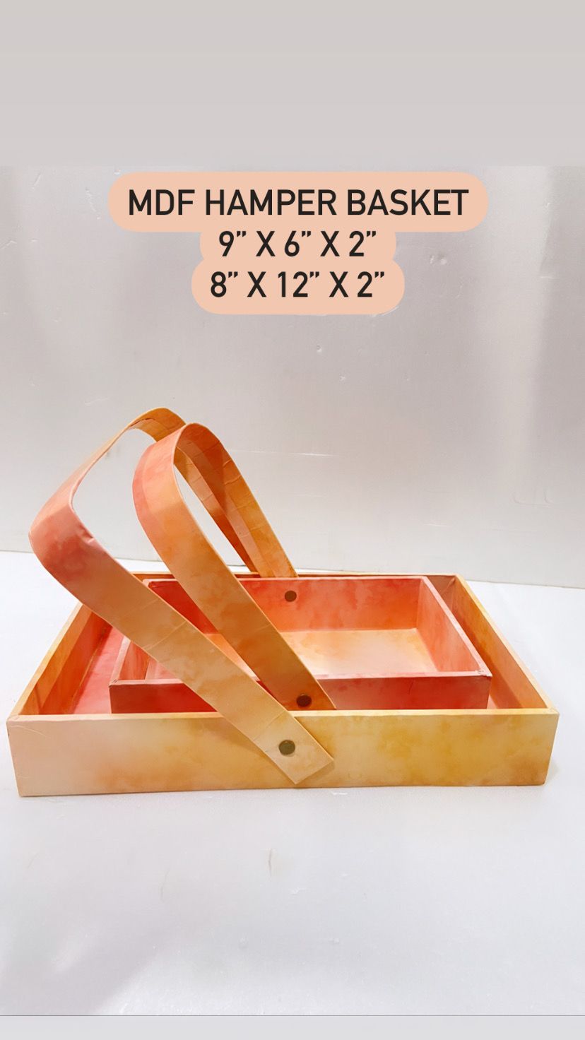 MDF Hamper Basket Set