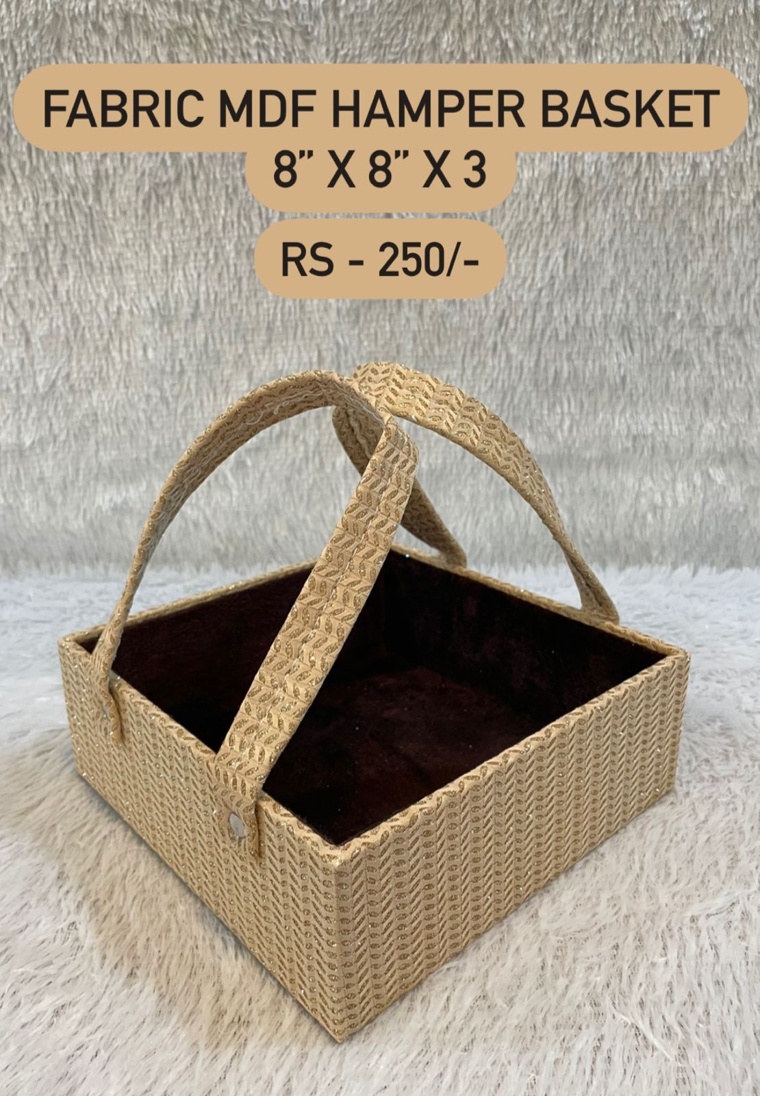 Fabric MDF Hamper Basket