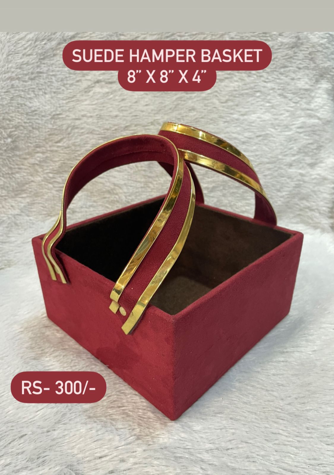 Suede Hamper Basket