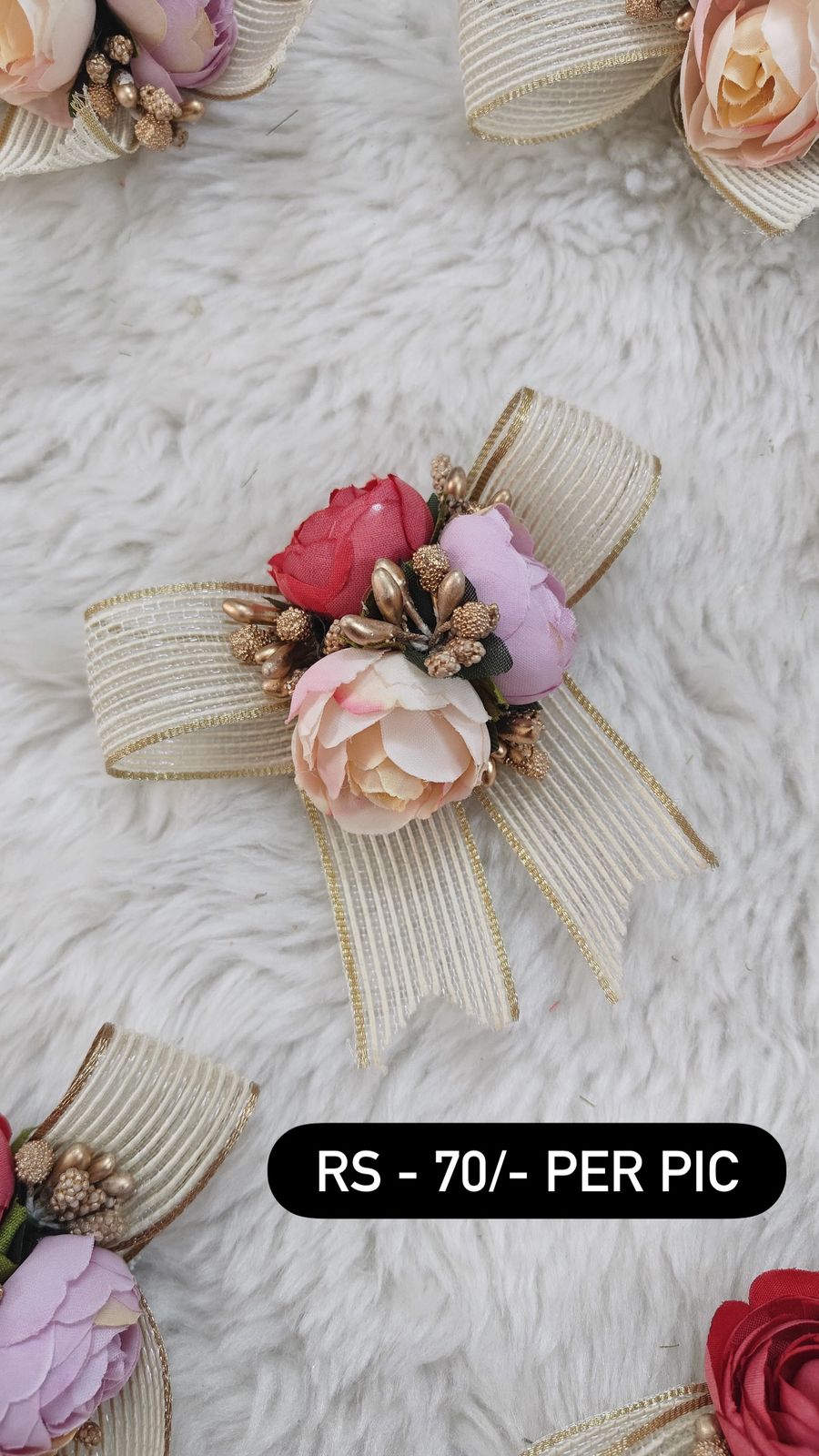 Floral Bow Brooch
