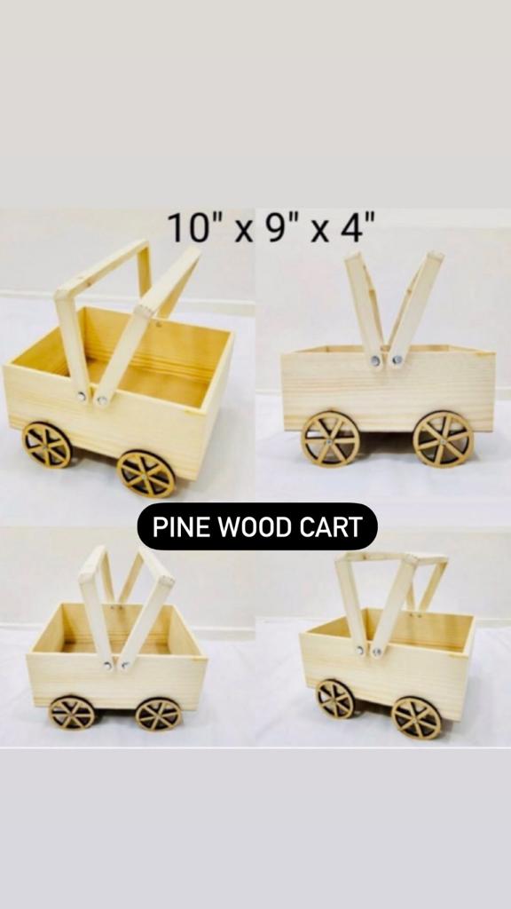 Pine Wood Cart