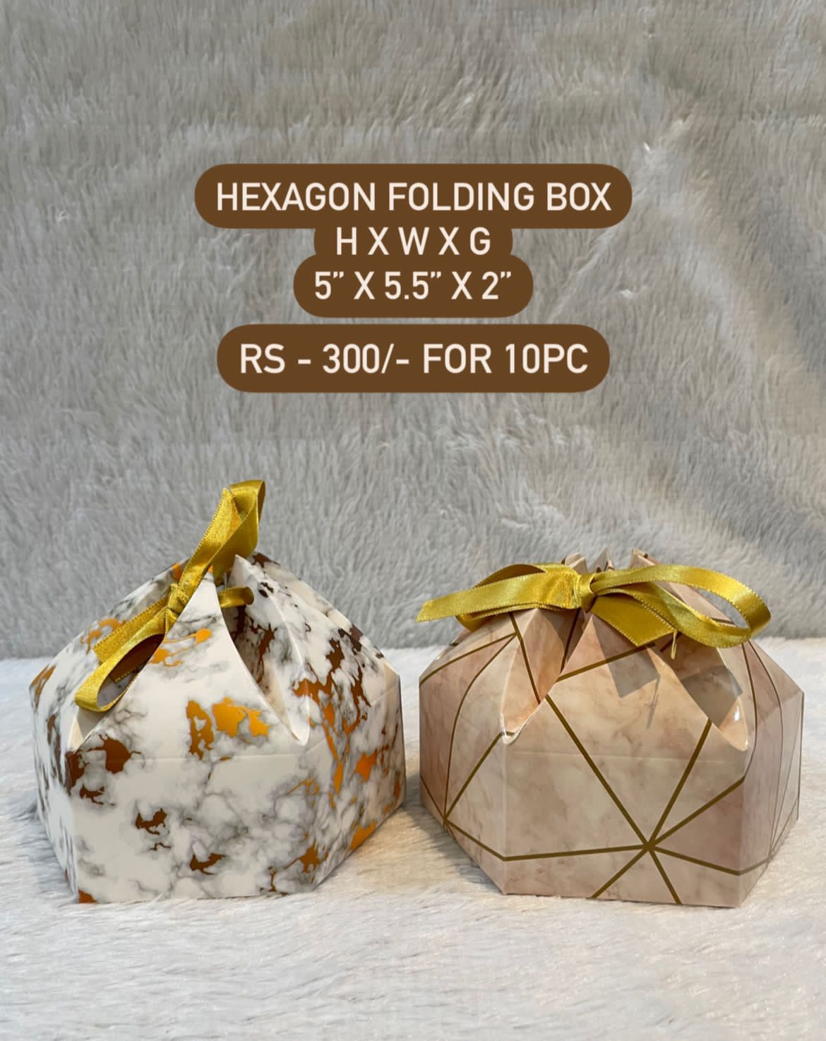 Hexagon Folding Gift Box