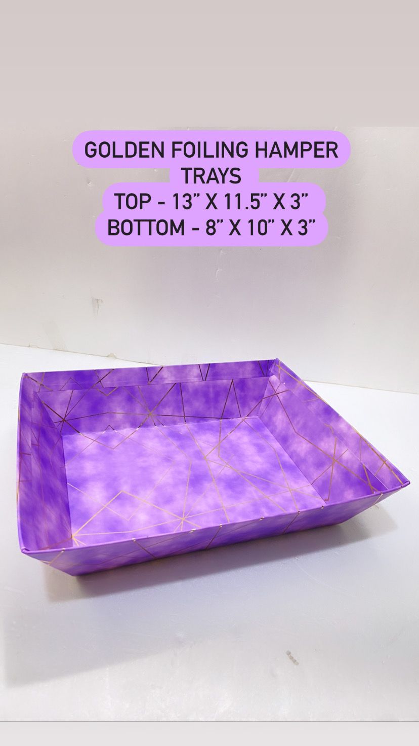 Golden Foiling Hamper Tray