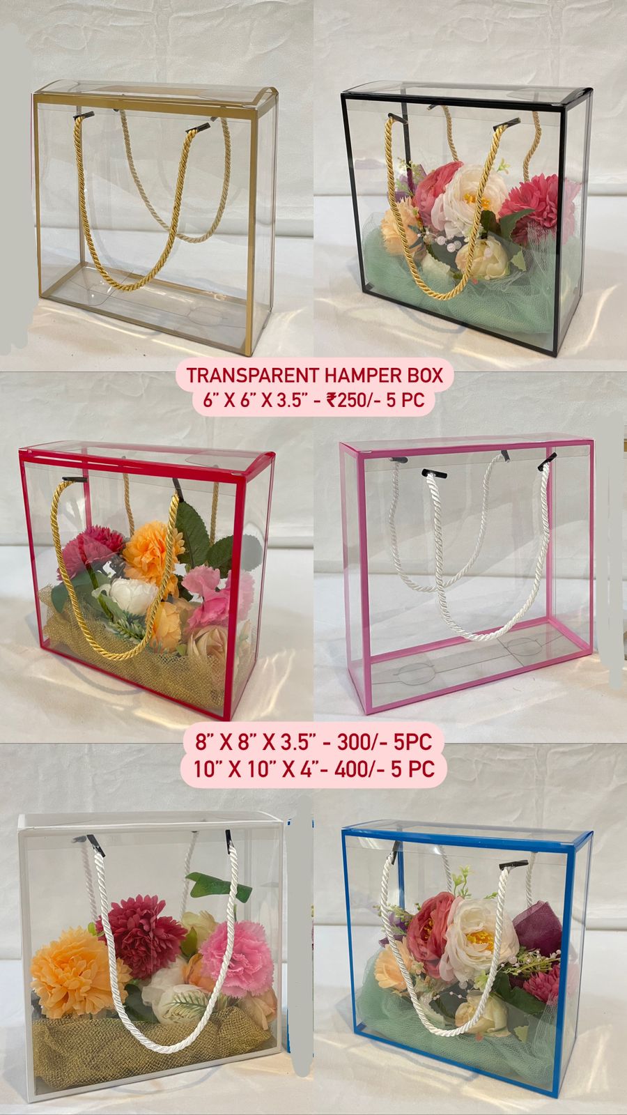 Transparent Hamper Box