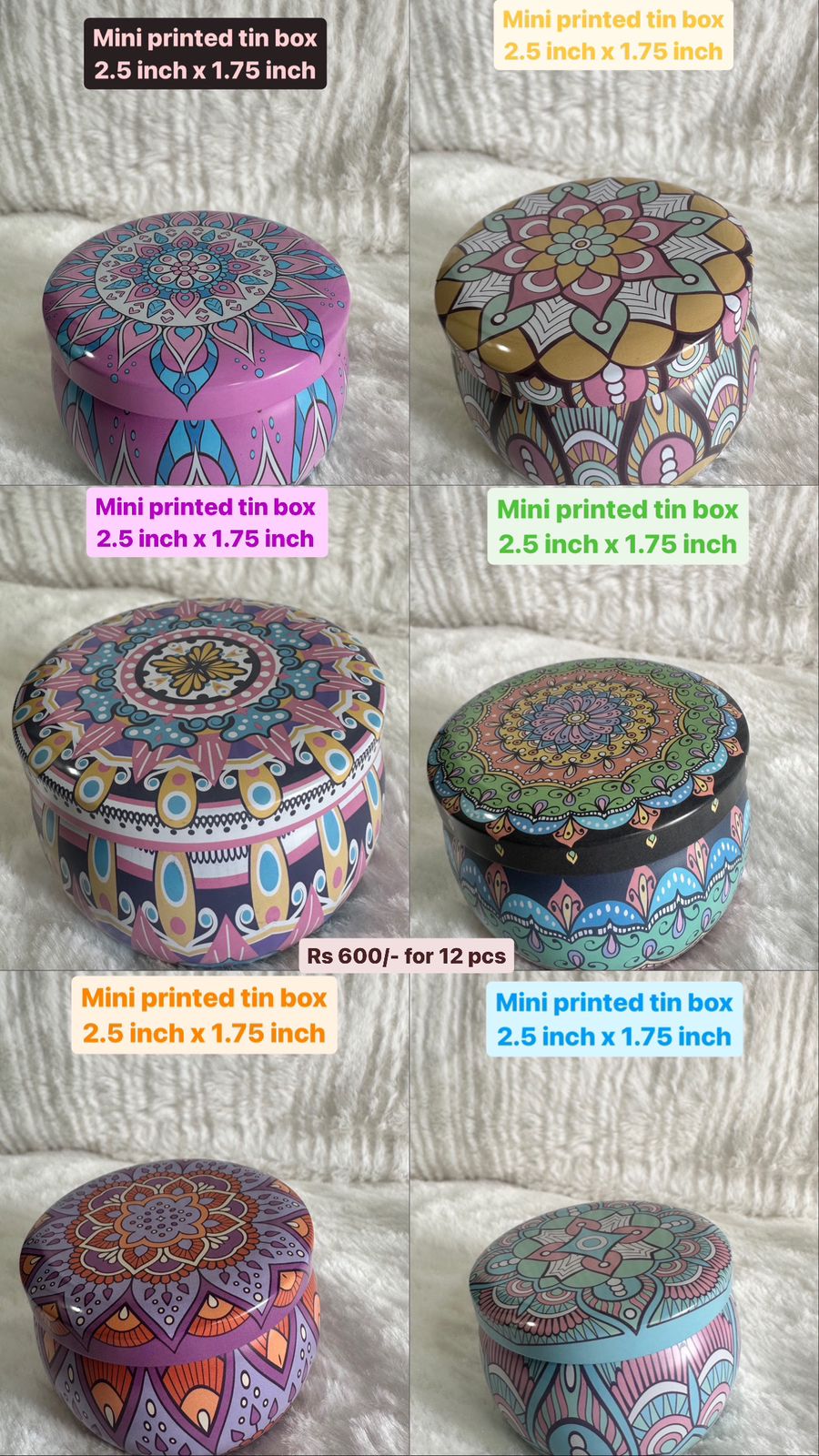 Mini Printed Tin Box