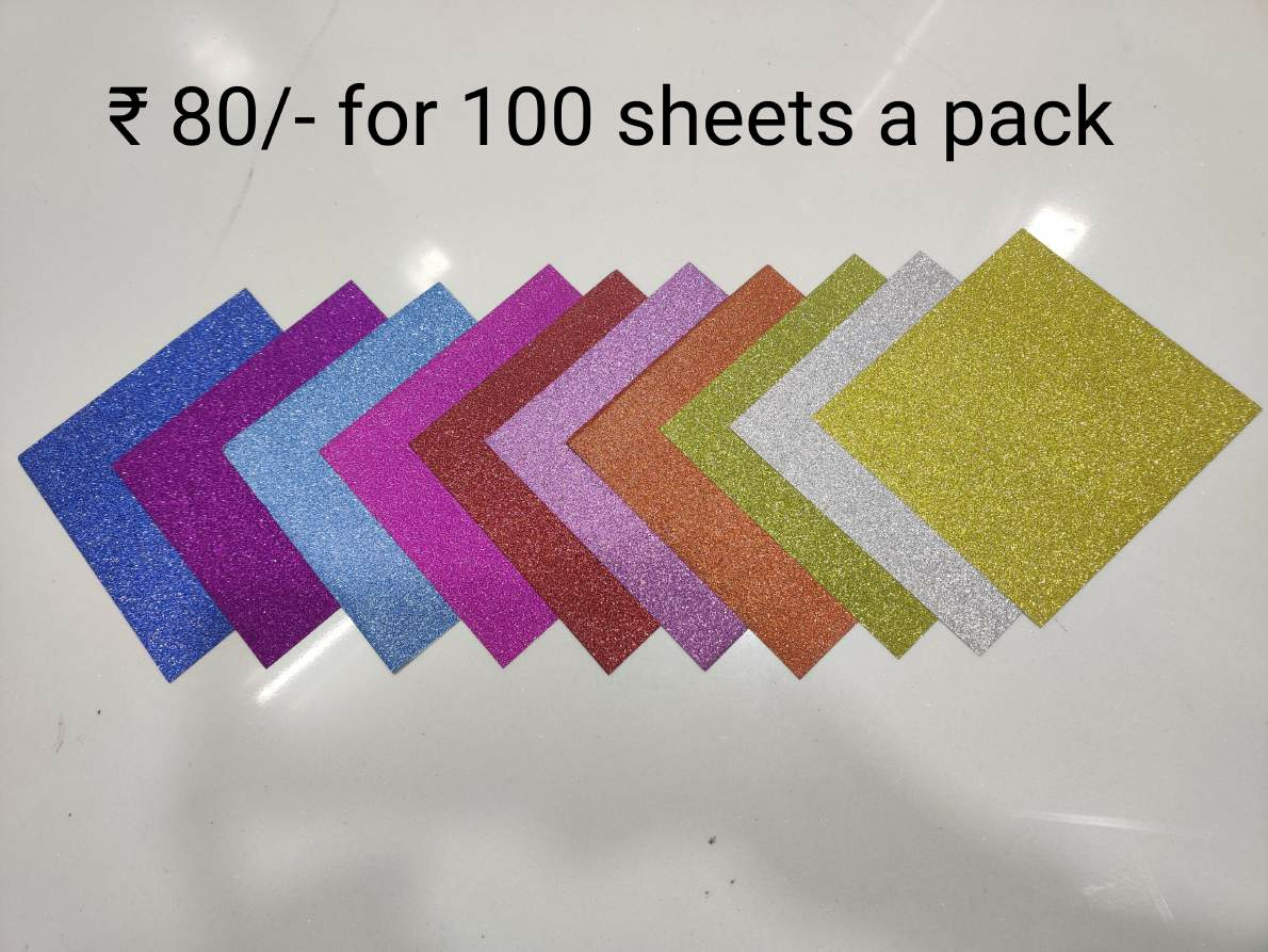 Glitter Craft Paper Sheets