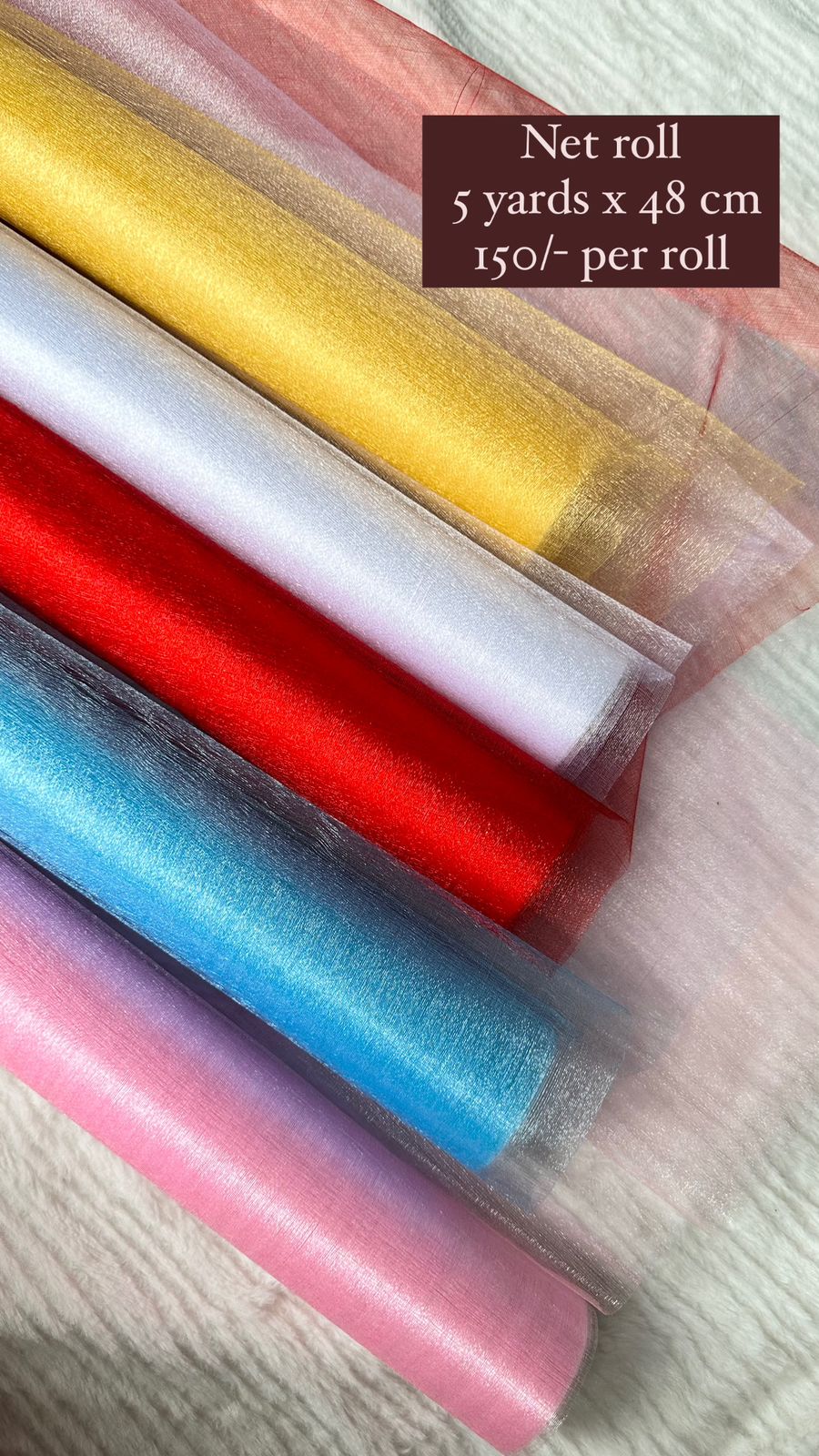 Colorful Net Fabric Roll