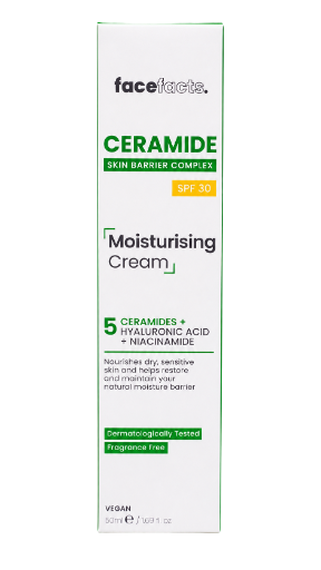 Face Facts Ceramide Skin Barrier Complex SPF 30 Moisturising Cream