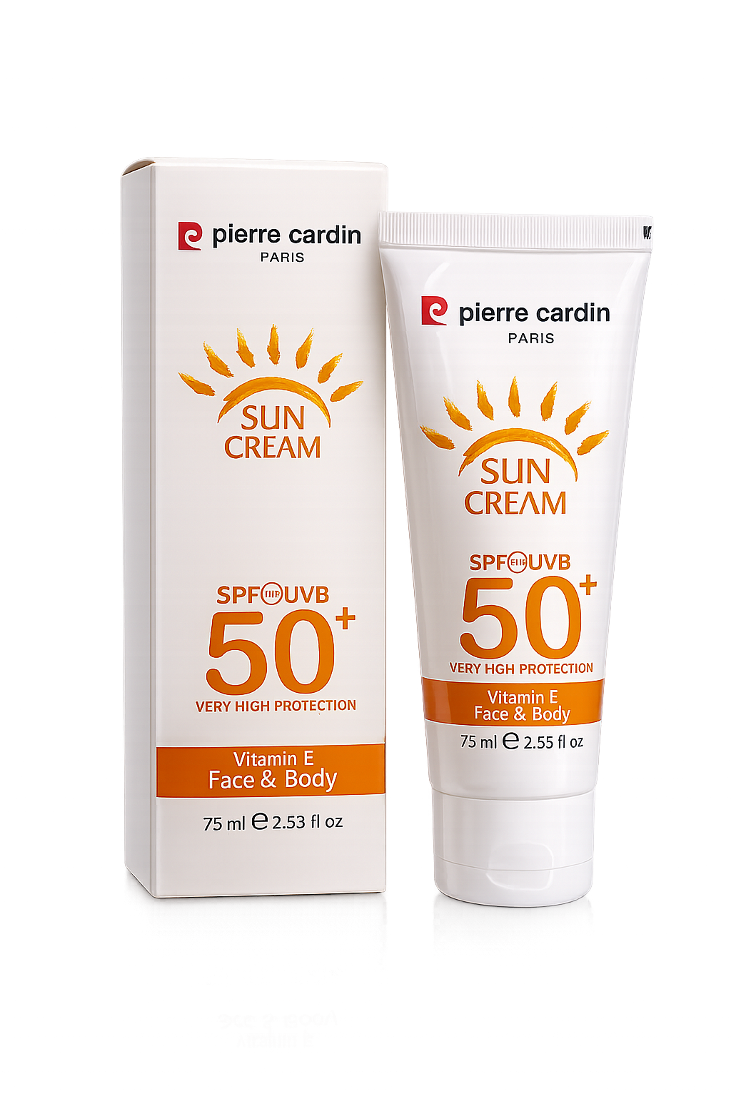 Pierre Cardin Paris Sun Cream SPF 50+ Face & Body with Vitamin E