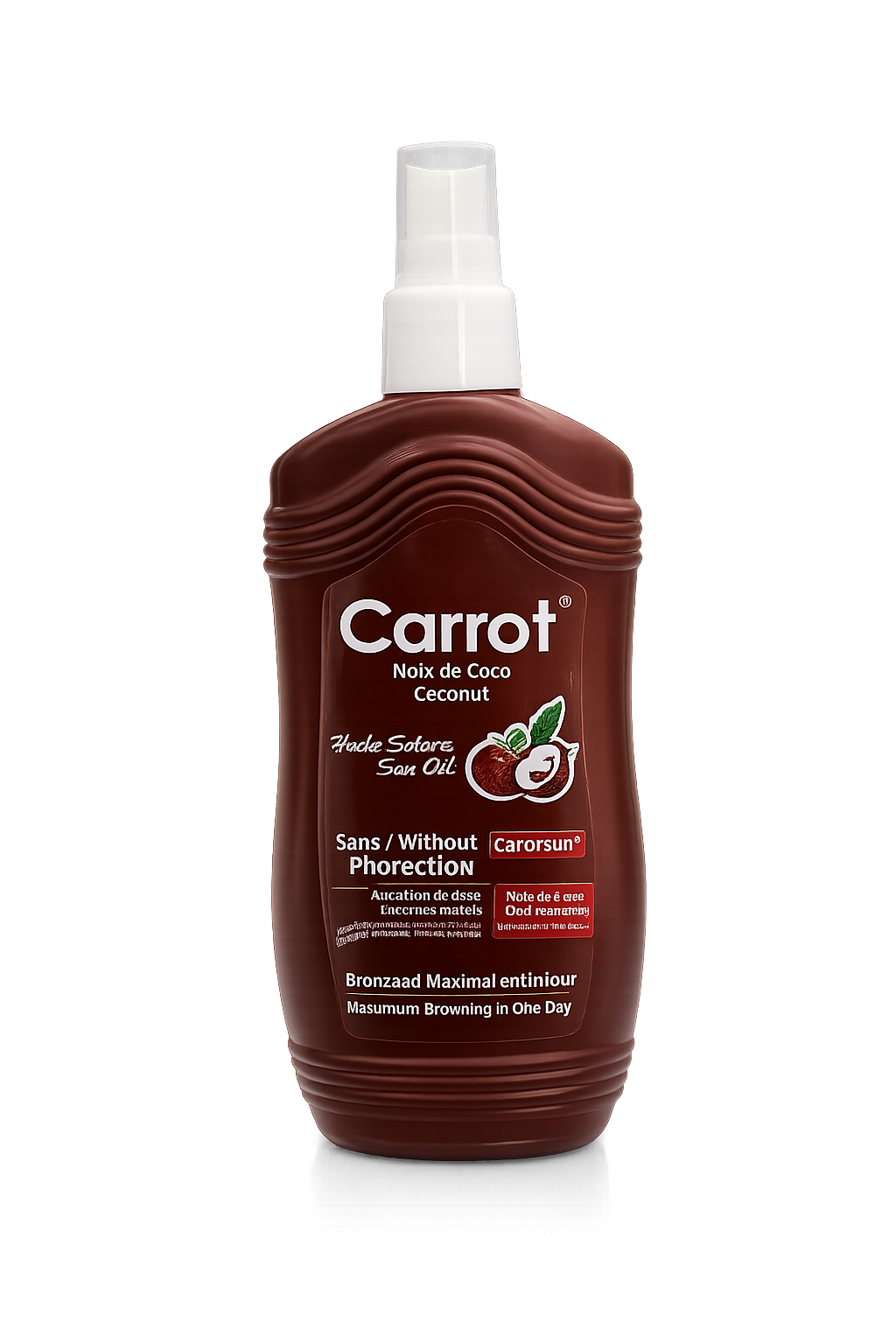 Carrot Noix de Coco (Coconut) Sun Oil – Without Protection – 250 ml