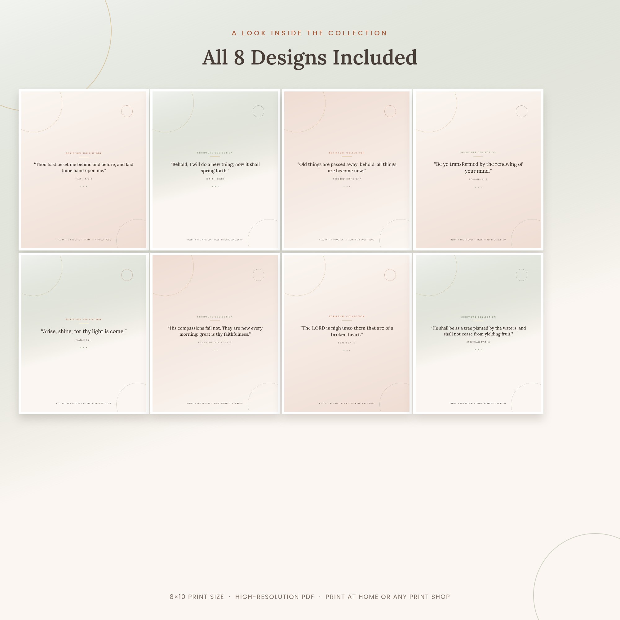 Scripture & Affirmation Wall Art Collection