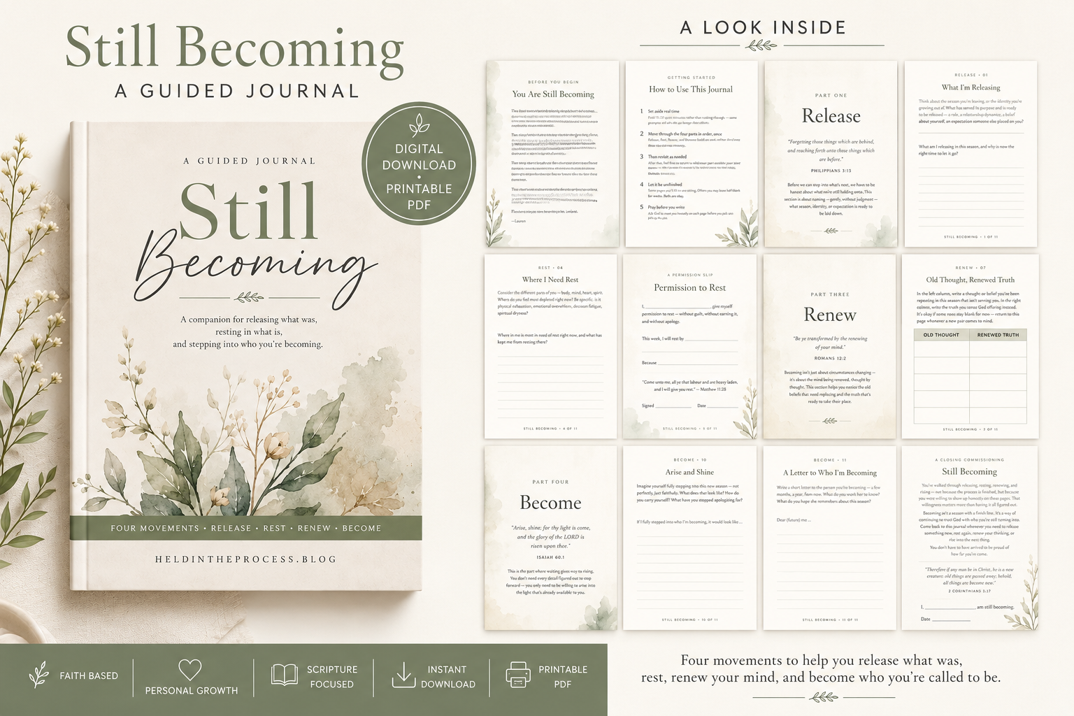 Still Becoming: A Guided Journal for Release, Rest & Renewal