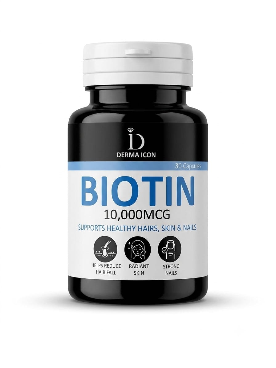 Biotin 10,000 mcg Capsules – Healthy Hair, Skin & Nails