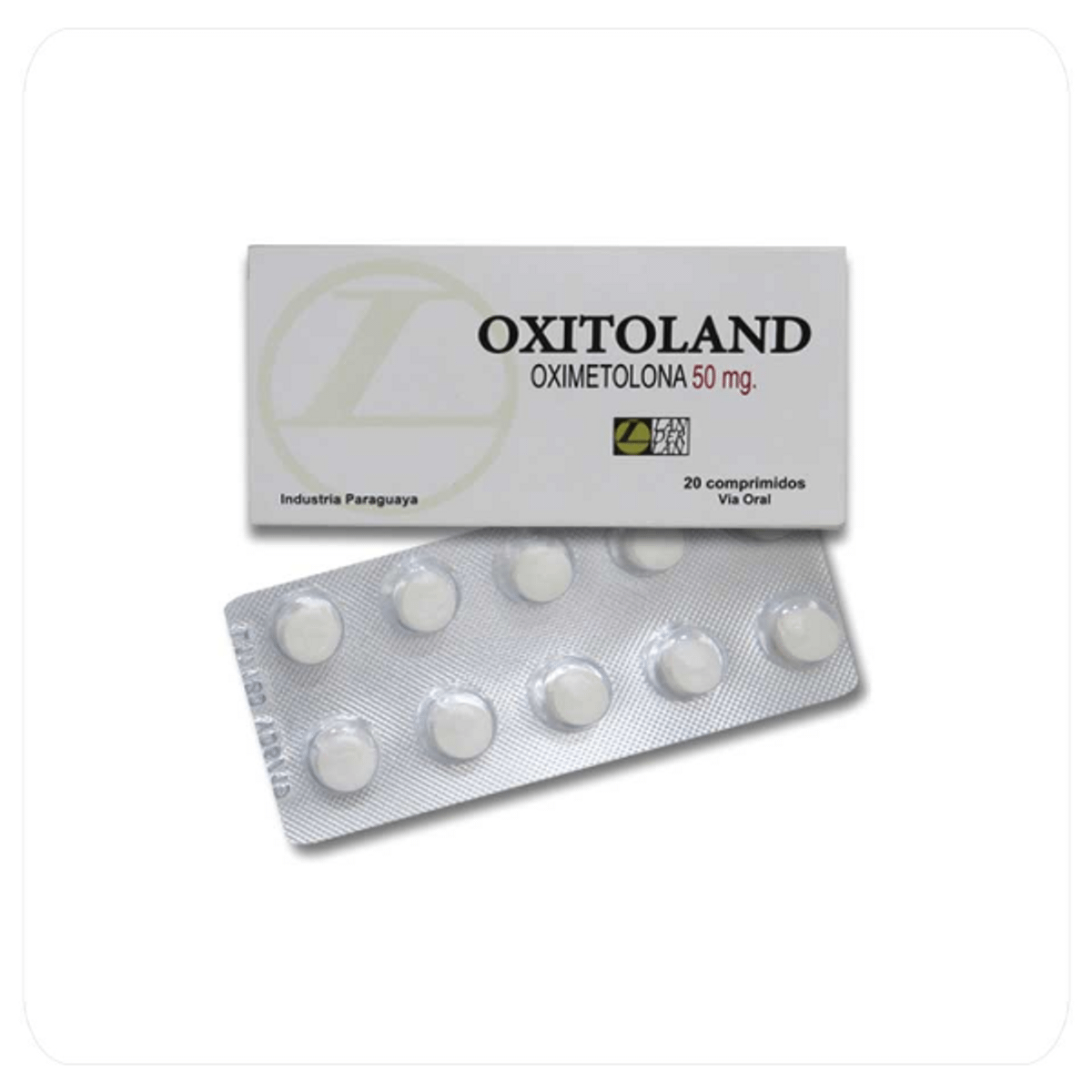 Oxitimetolona (Hemogenin) 50mg - 20 Comprimidos