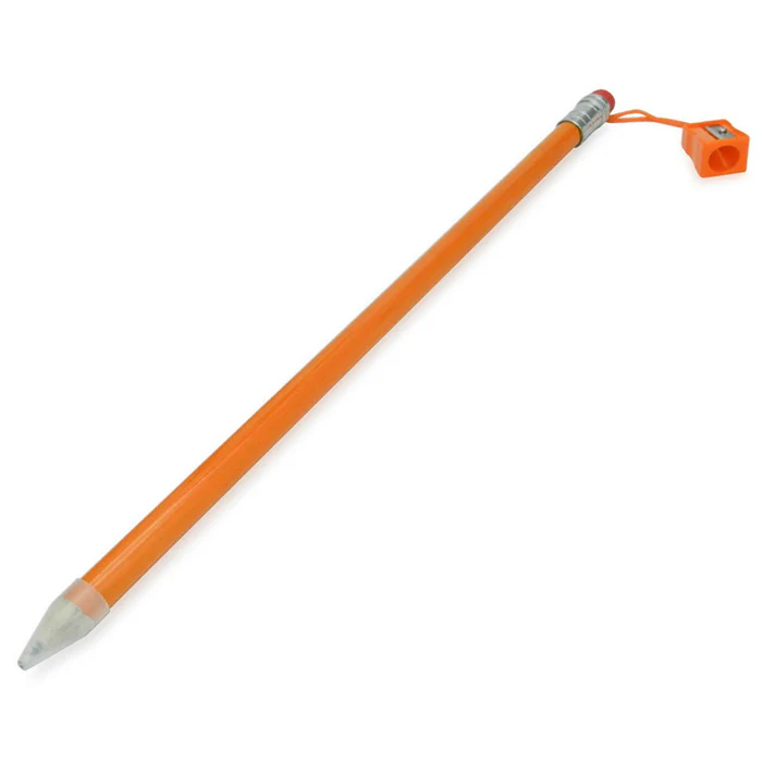 Lápiz con tajalápiz naranja