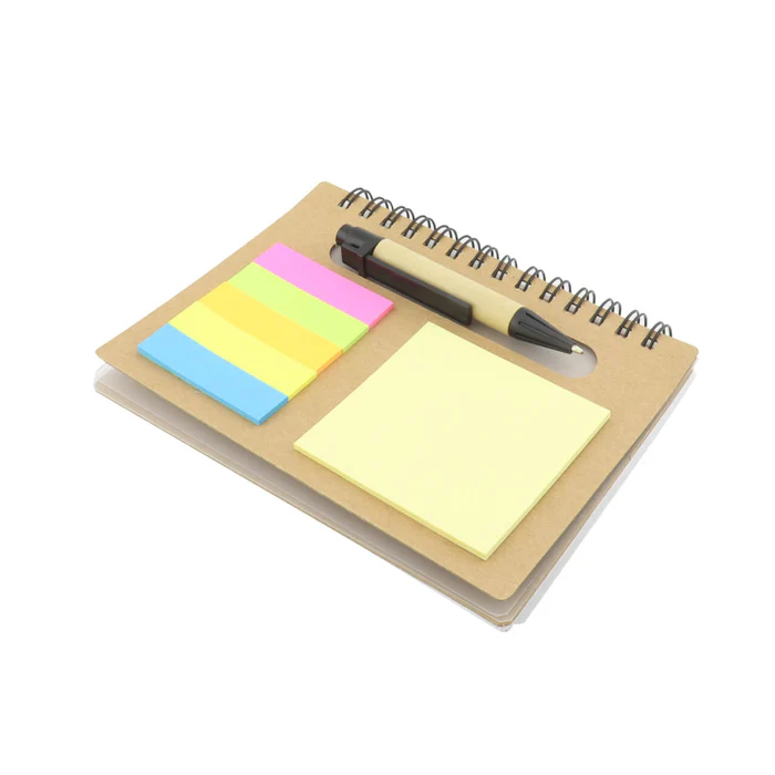 Cuaderno ecológico con bolígrafo
