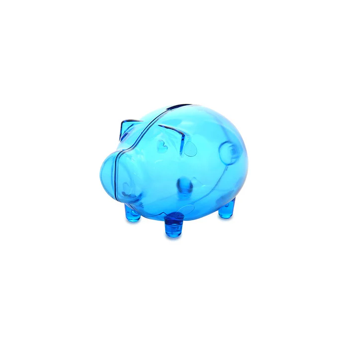 Alcancía Cerdito Transparente