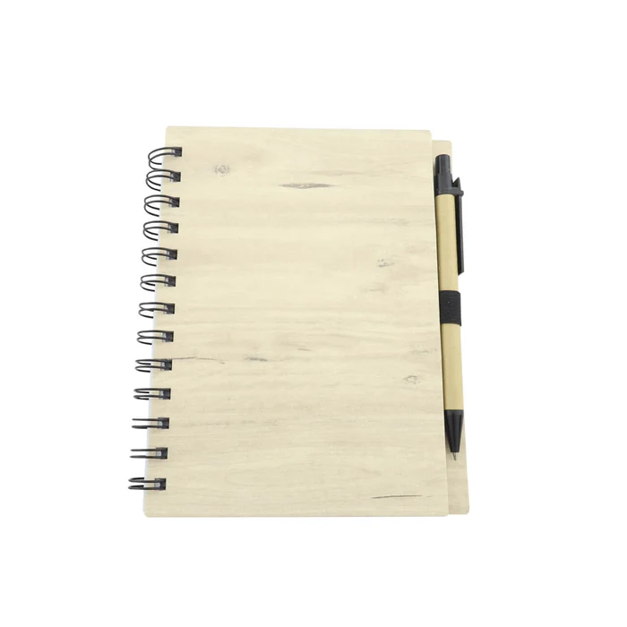Cuaderno ecológico con bolígrafo