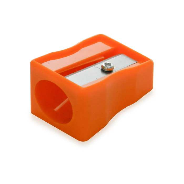 Lápiz con tajalápiz naranja