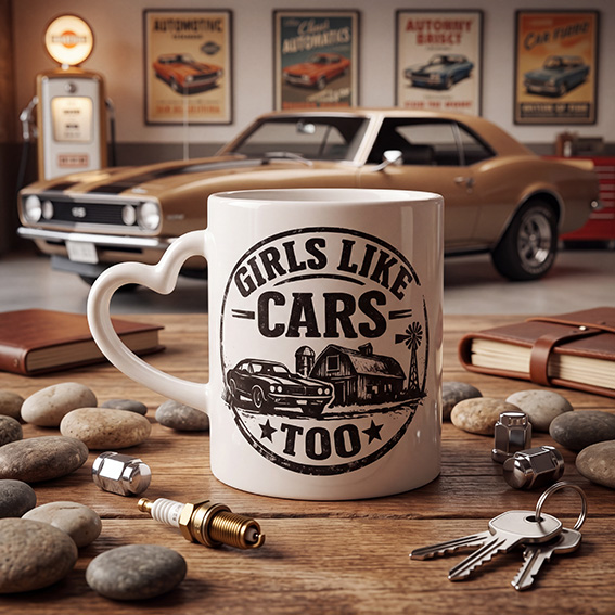 "Girls Like Cars Too"  Gifts