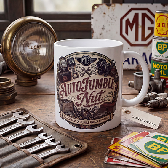 "Autojumble Nut" Designed Gifts