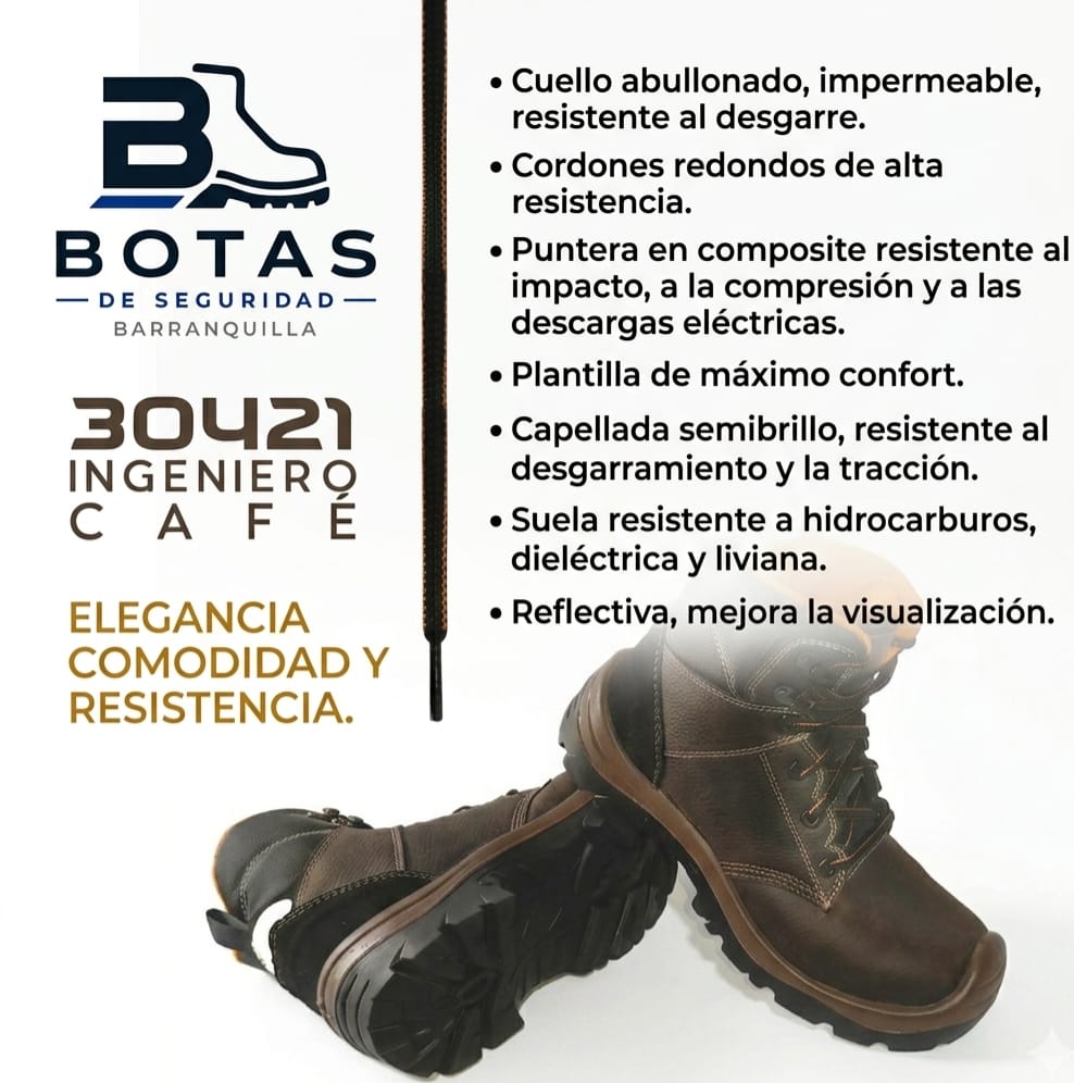 Botas de seguridad cuero hidrofugado