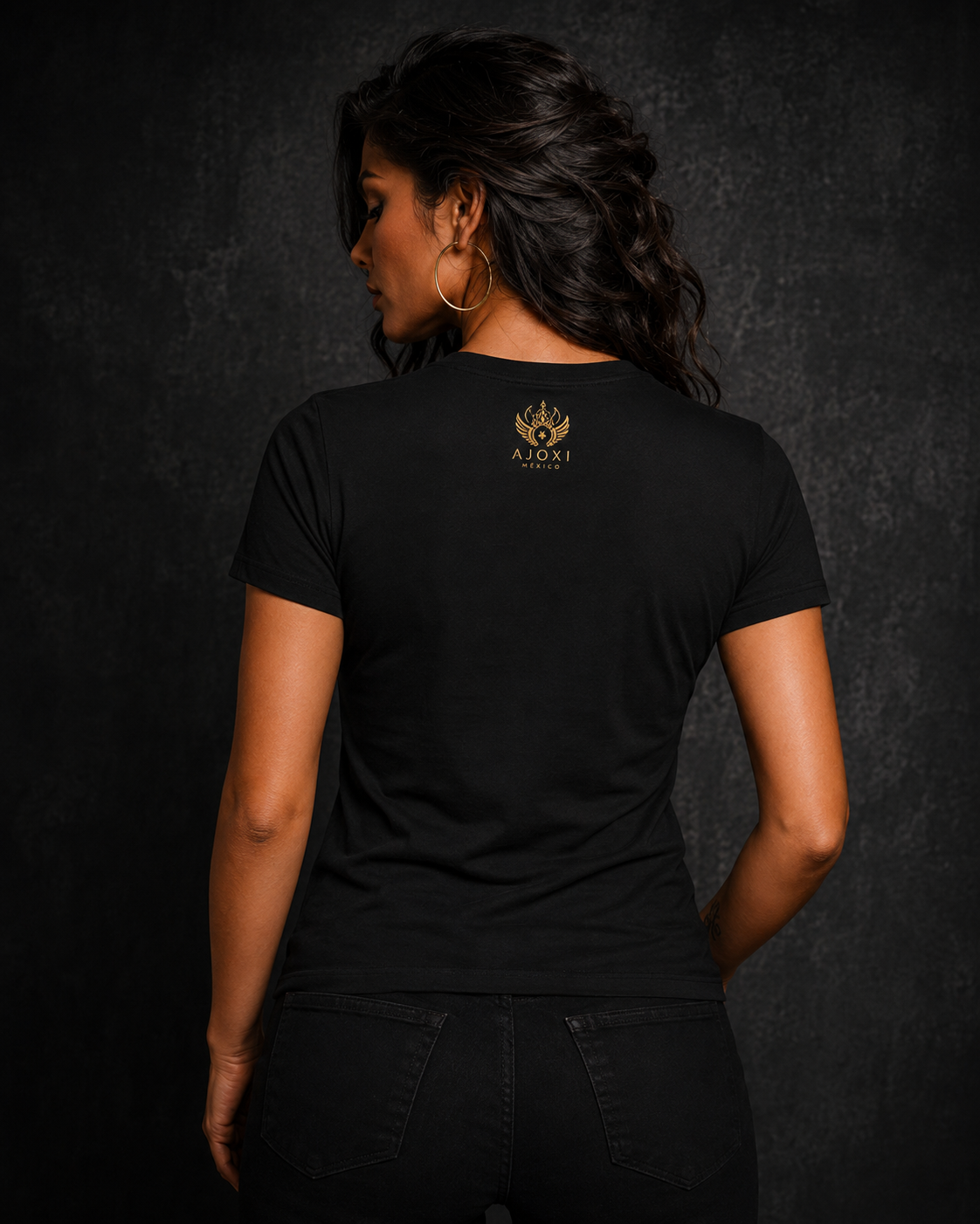 Playera Calavera Dorada