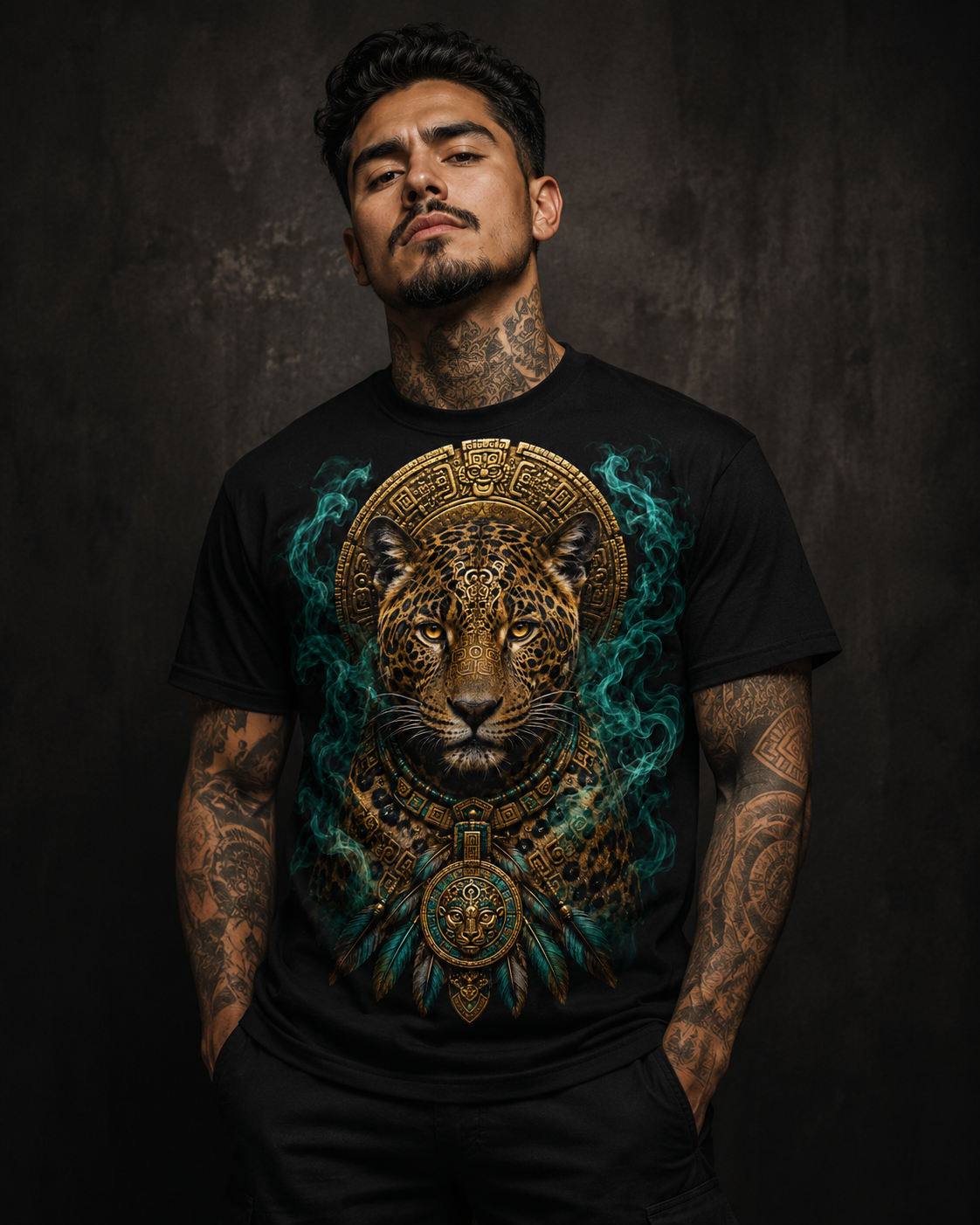 Playera Jaguar Azteca