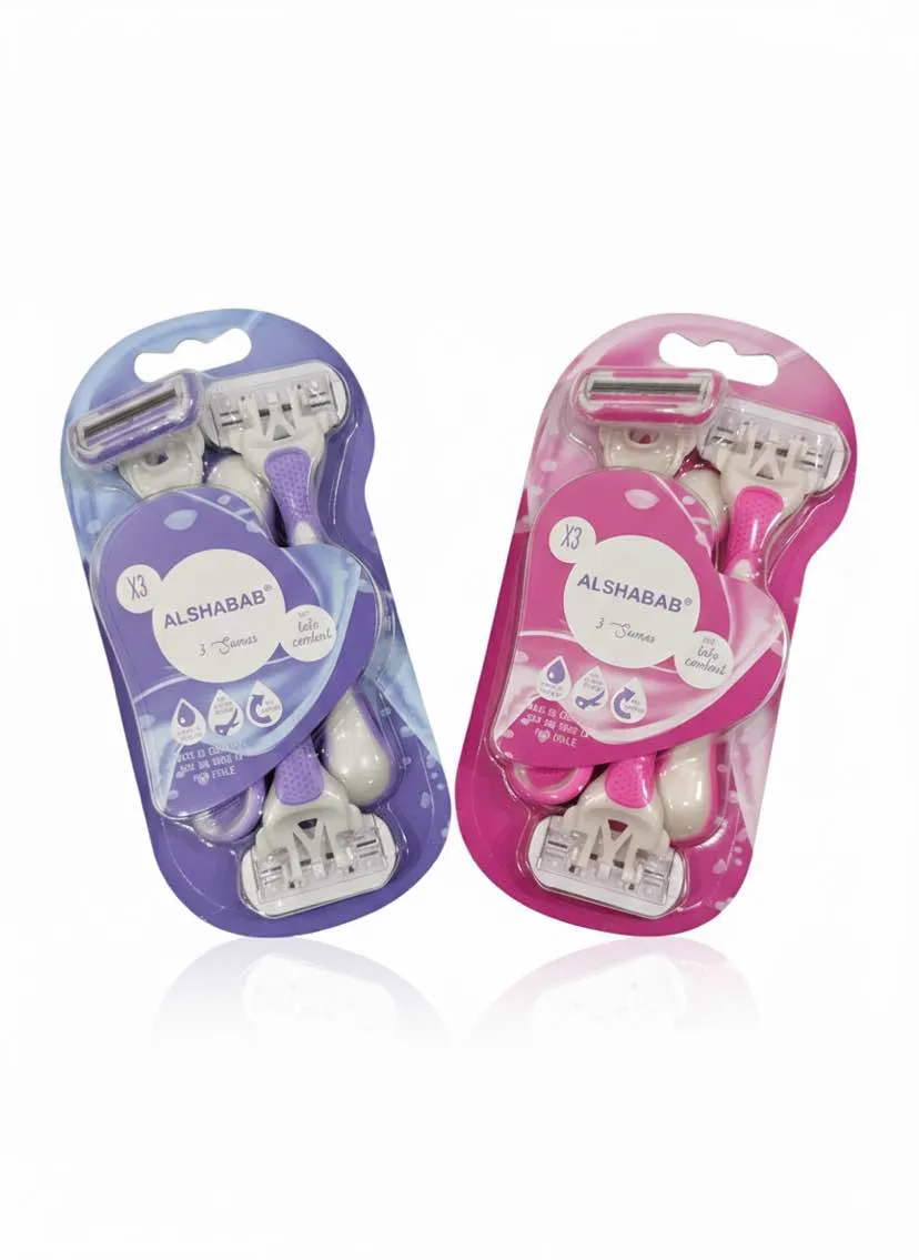 ALSHABAB Women's Razors 3 Razors  (2-Packs)