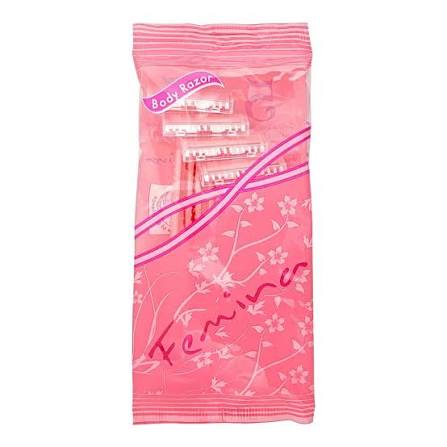 Treet Femina Stainless Steel Single Blade Disposable Razor, 5 Pcs