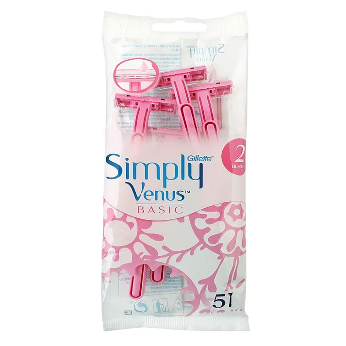 Gillette Simply Venus Basic Razors - 5 Pack