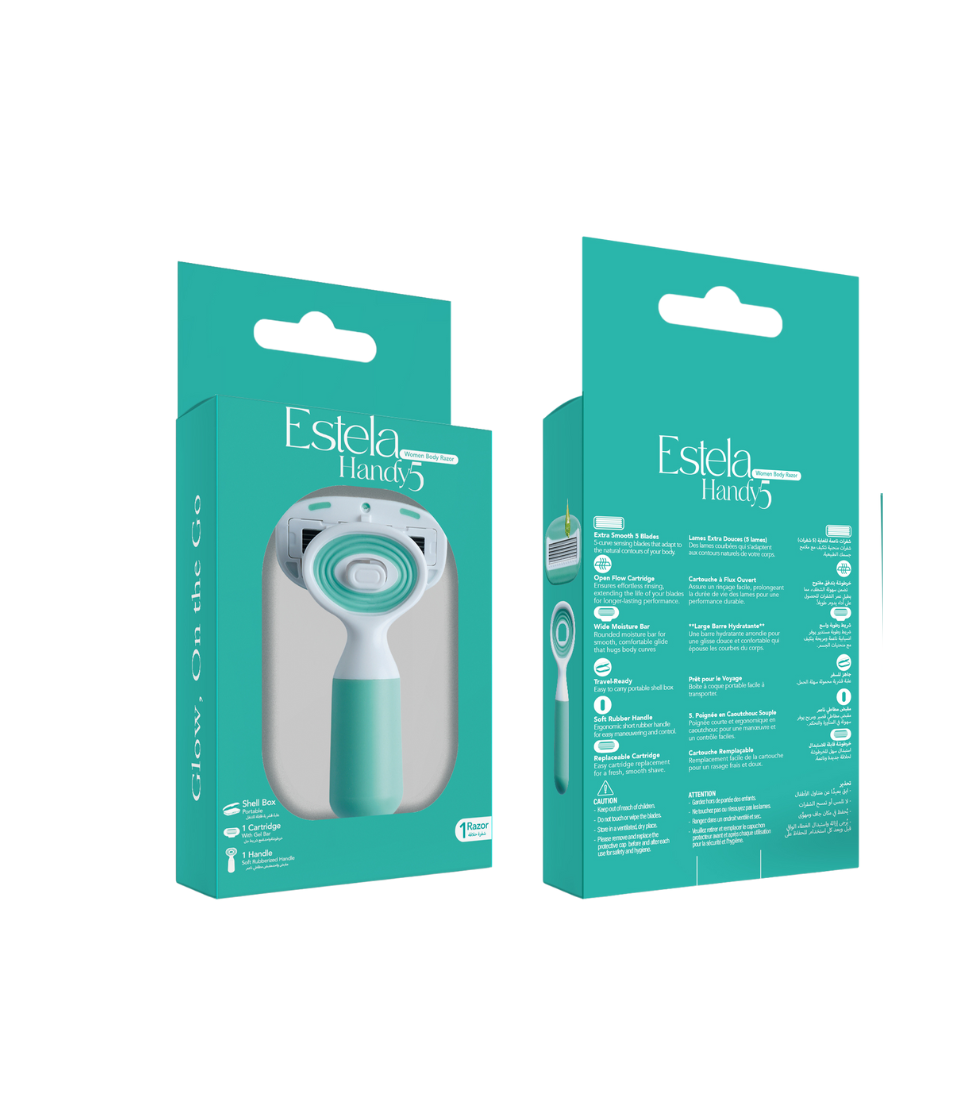Estela Handy 5 Women Body Razor, For Women, 1-Pack