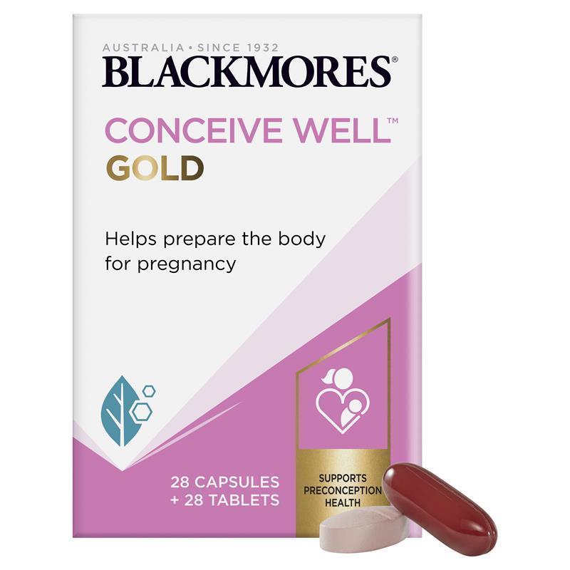 Blackmores Conceive Well Gold 28 Tabs + 28 Caps