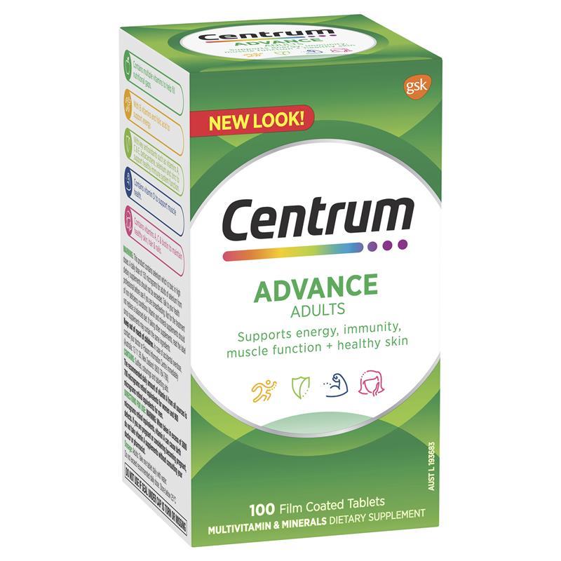Centrum Advance For Adults - 100 tabs