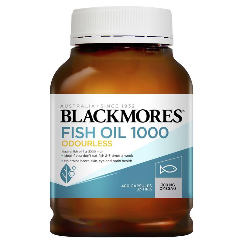 Blackmores Fish Oil 1000 Odourless - 400 Caps