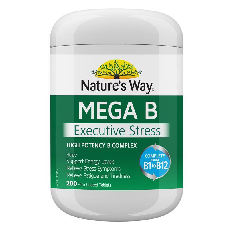 Nature's Way Mega B Executive Stress - 200 Tabs