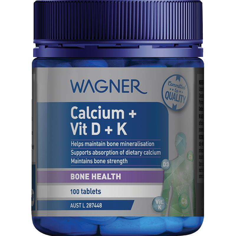Wagner Calcium + Vit D + K - 100 tabs