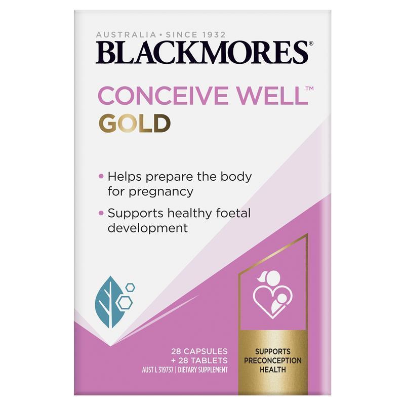 Blackmores Conceive Well Gold - 28 Tabs & 28 Caps