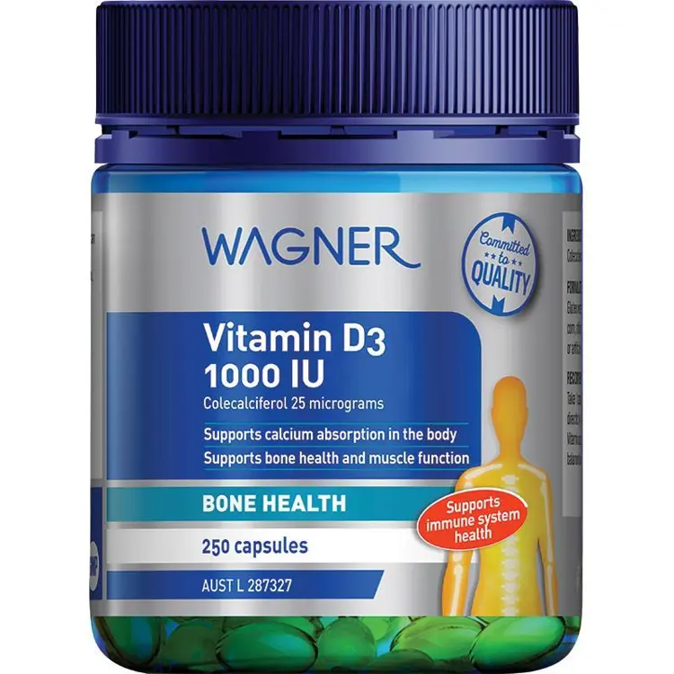 Wagner Vitamin D3 1000IU - 250 Capsules