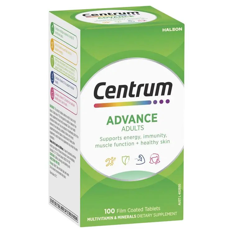 Centrum Advance For Adults - 100 Tablets