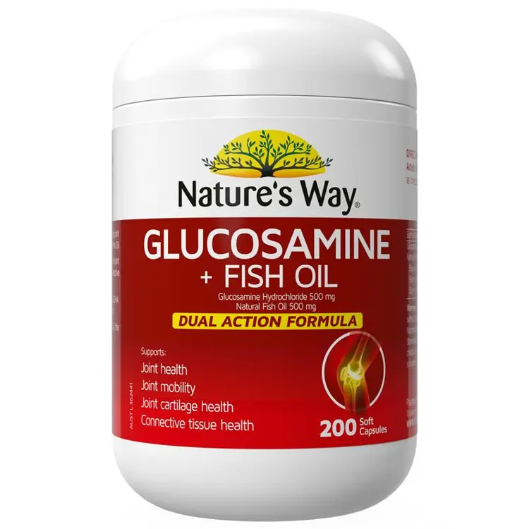 Nature's Way Glucosamine + Fish Oil - 200 Capsules